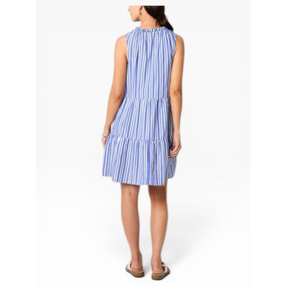 St. John’s Bay Sleeveless Tiered Striped Dress M NWT - Picture 3 of 7